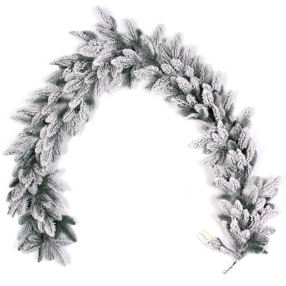Гирлянда хвойная «Заснеженная» 2,0 м d=30 см, ПВХ, белое напыление
