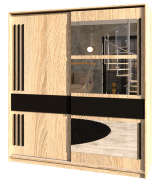 Шкаф-купе РОВЕННА-4 с зеркалами
