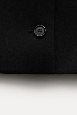 ZARA ТОП-ЖИЛЕТ С ПУГОВИЦАМИ — ZW COLLECTION, ЧЕРНЫЙ