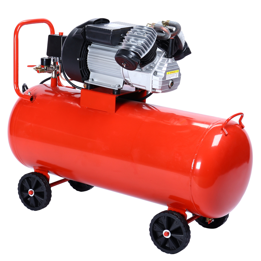 Компрессор пневматический 220В 2.2кВт 8атм. 250л/мин. ресивер-100л с прямым приводом V-образный GTE