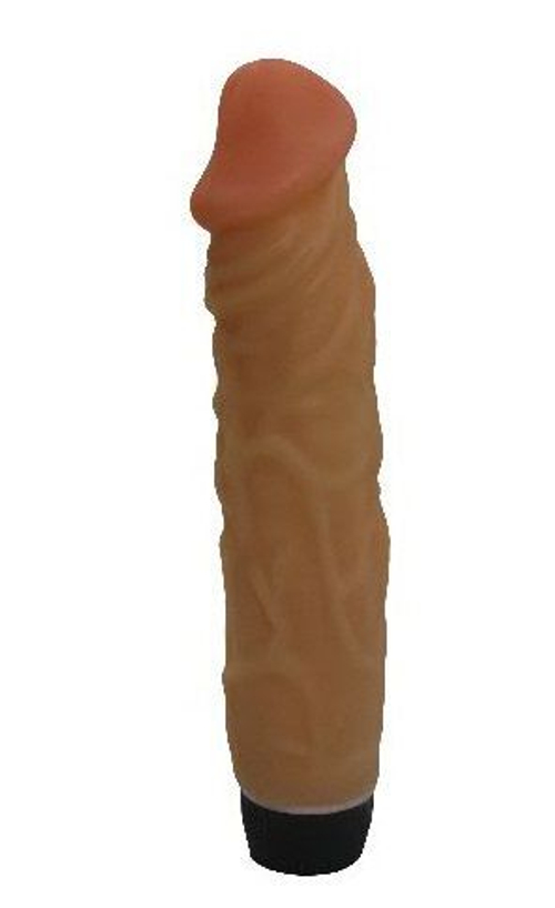 Вибромассажёр LOVETOY 19,5 см – крупная головка, телесный