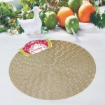 Салфетка плетеная 38см «Плетение» золото