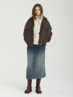 Женский Бомбер Ava Plaid