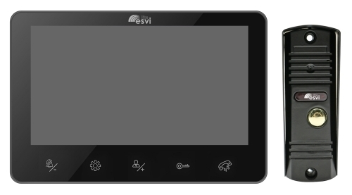 MP-K7B-BW6 (b) комплект CVBS видеодомофона 7 дюймовый монитор и вызывная панель