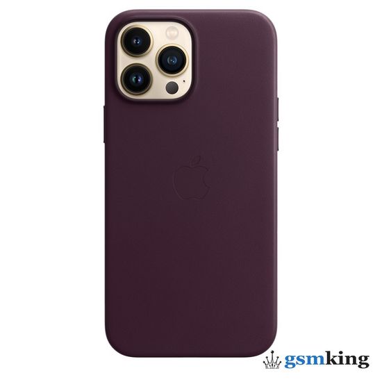Apple Leather Case with MagSafe iPhone 13 Pro Max Dark Cherry «Тёмная вишня» MM1M3ZE/A