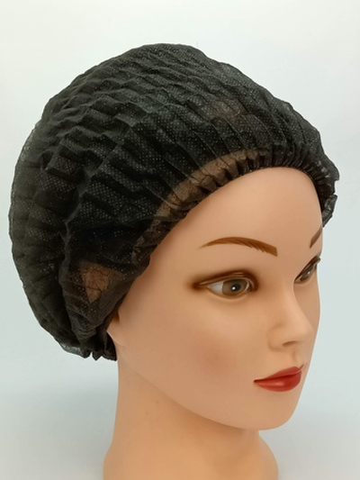 Шапочки "Шарлотта" одноразовые , черные 100шт