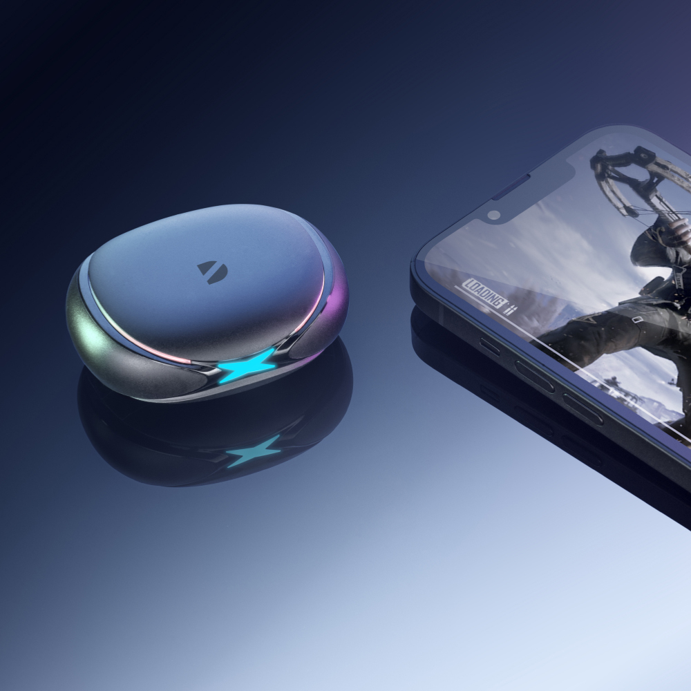 Беспроводные наушники с микрофоном Air Play, BT 5.3, 300 мАч, черный