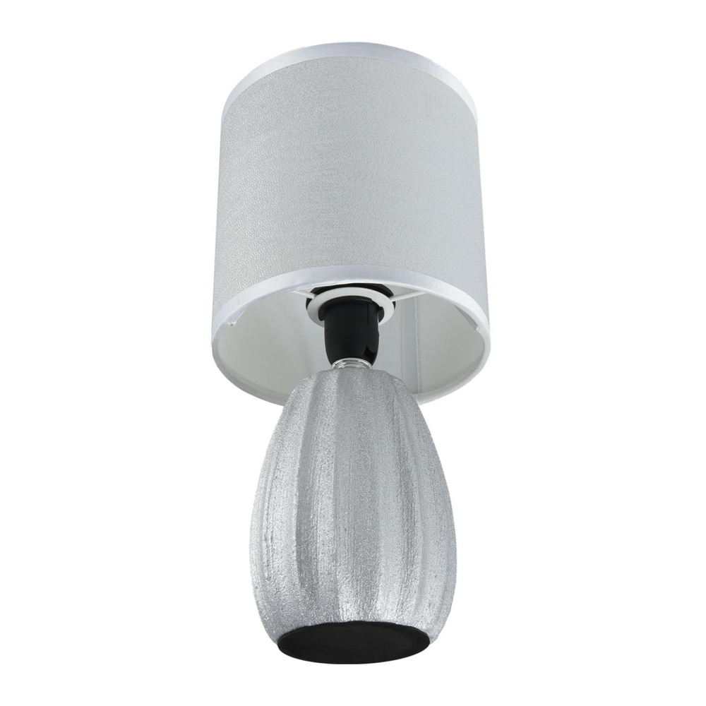 8172/1T COUNTY LN26 497 серебро/серый керамика/текстиль Настольная лампа E14 1*40W 220V EVANA