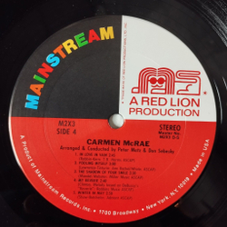 Винтажная виниловая пластинка LP Carmen McRae (USA 1972)