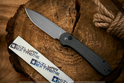 Нож Civivi BL Elementum C2103C сталь 14C28N Gray StoneWash рукоять Dark Green Micarta