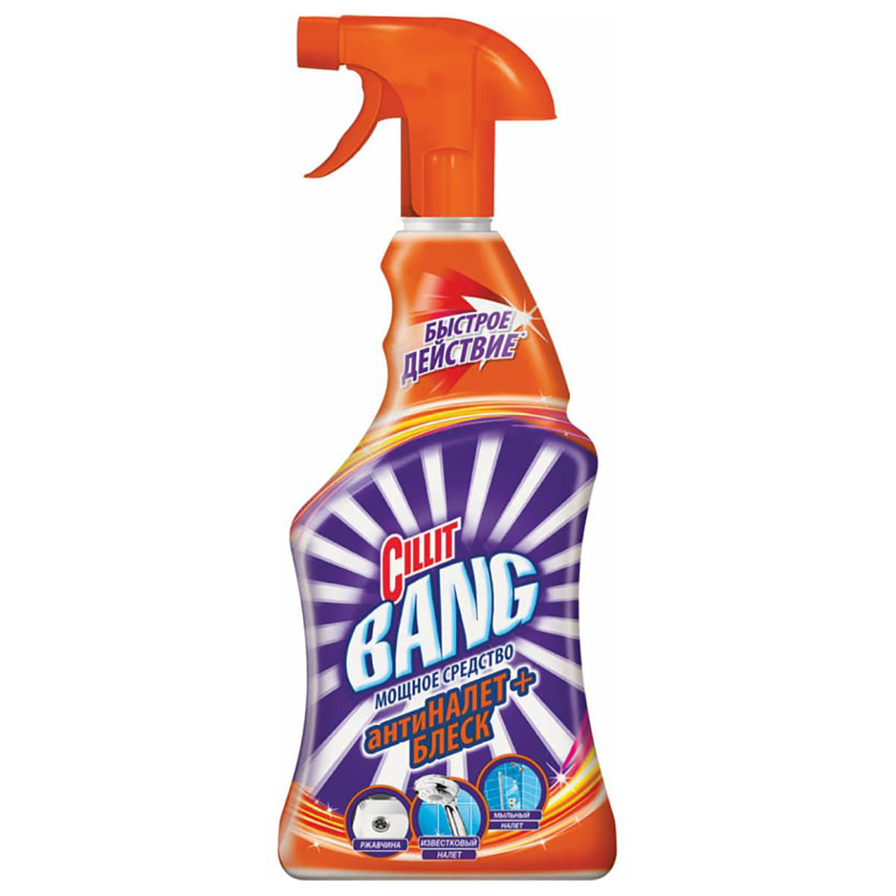 Чистящее средство для сантехники Cillit Bang Антиналет+Блеск 750 мл