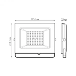 Прожектор Gauss LED Elementary 100W 9475lm 4000К 175-265V IP65 черный 613100110