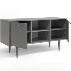 Тумба под ТВ Арт 117см Классик Серый Голд