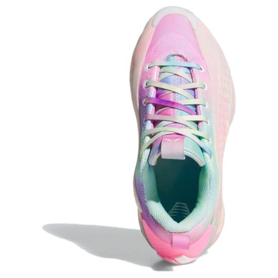 Адидас А.E. 1 Баскетбольные кроссовки Низкие Топ Розовые Бирюзовые Унисекс