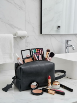 Несессер классический из натуральной кожи (чёрный)