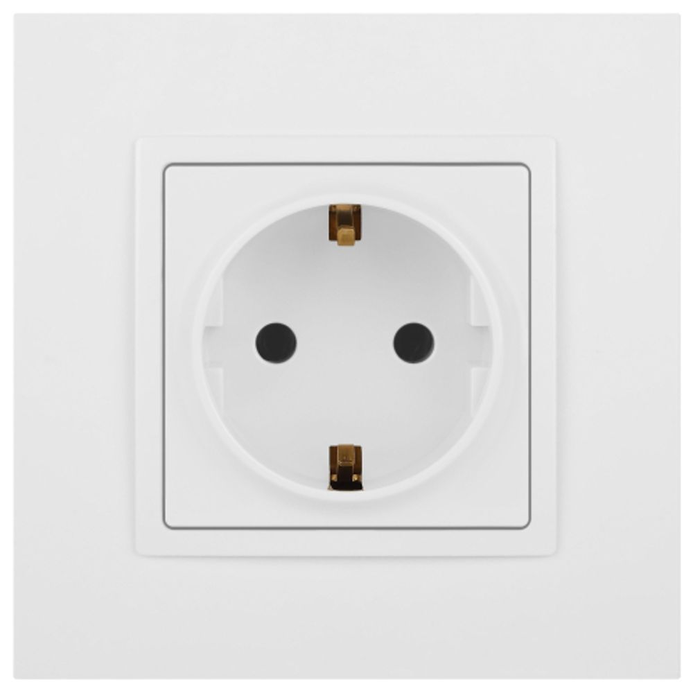 Розетка ЭРА Elegance 14-2101-01М 2P+E Schuko, 16А-250В, белый матовый