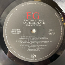 Винтажная виниловая пластинка LP Bryan Ferry Another Time, Another Place (Japan 1987) (No Obi) Smoke Gets In Your Eyes