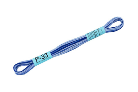 Нитки для вышивания "Gamma" мулине, Р-33 меланж, 100% хлопок, 8 м