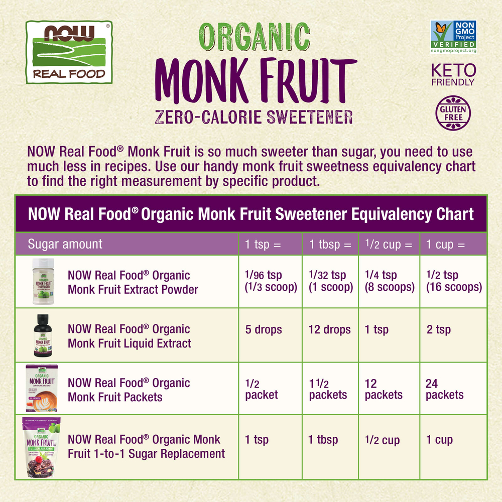 NOW Foods, Real Food, Органические фрукты монаха, жидкий низкокалорийный подсластитель, карамель, 1,8 жидких унций (53 мл)