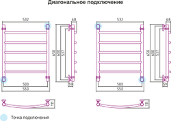 Сунержа Галант 600х500 (Матовый чёрный)