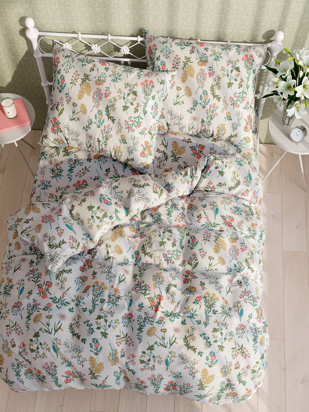 Простынь на резинке Сказка "Ботаника" 120х200 см