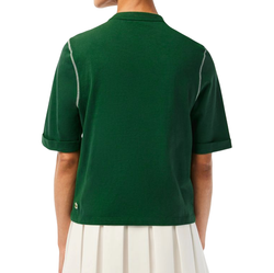 Женская теннисная футболка Lacoste SPORT Roland Garros Edition Heavy Jersey T-shirt - green