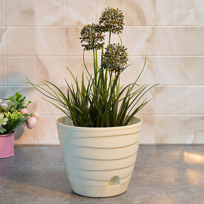 Горшок цветочный Бриз 1,7л, светло-бежевый