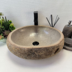 Раковина из речного камня RS-63879 (51*44*15) 0123