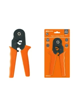 Пресс-клещи для опрессовки TDM ELECTRIC ПК-06, рабочие губки из стали, оранжевый