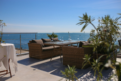 "Капучино" диван из искусственного ротанга трехместный, цвет коричневый