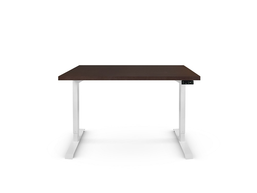 Регулируемый компьютерный стол Bazalt с регулировкой по высоте — столешница МДФ Венге