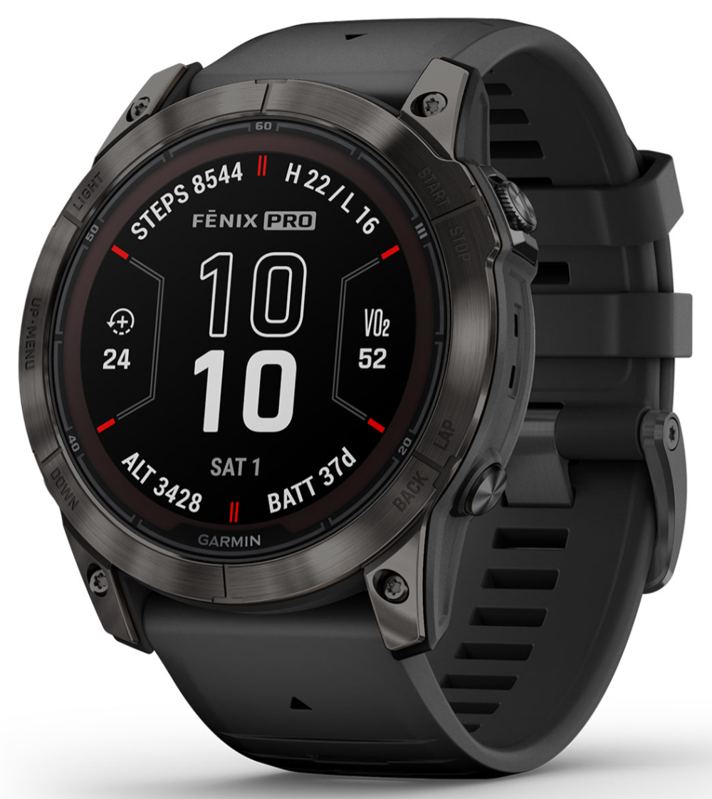 Garmin Fenix 7X Pro Sapphire Solar Titanium DLC Carbon Grey