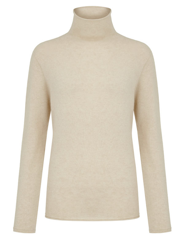 Turtleneck beige color