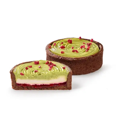 Тарталетка Фисташковая с малиной Десертные истории (100гр/9шт)