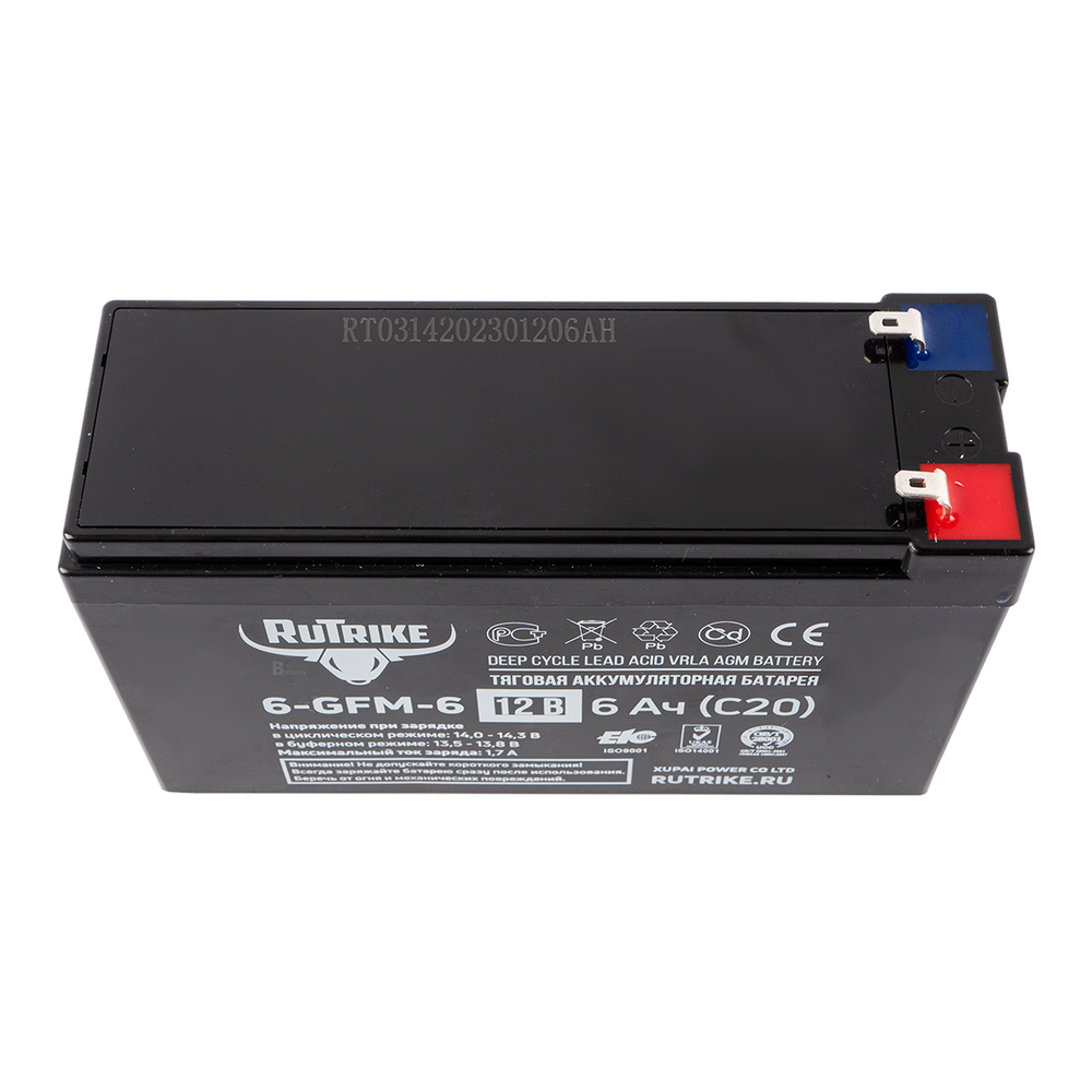 Аккумулятор RuTrike 6-GFM-6 (AGM)