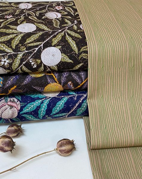 У. МОРРИС - Компаньон к Фрукту, 100% хлопок Handmade Fabrics 2