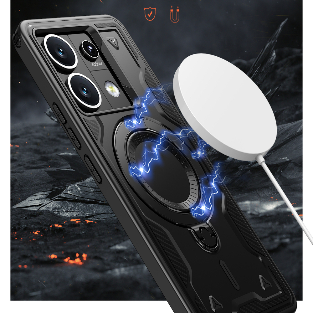 Чехол Magneto Case с кольцом для Poco X6