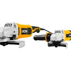Набор машин углошлифовальных электрических JCB-AG115-E (600Вт,12 000 об/мин, диаметр диска 115мм) и AG230-E (2000Вт, 6500 об/мин, диаметр диска 230мм) JCB JCB-AGTPK-E