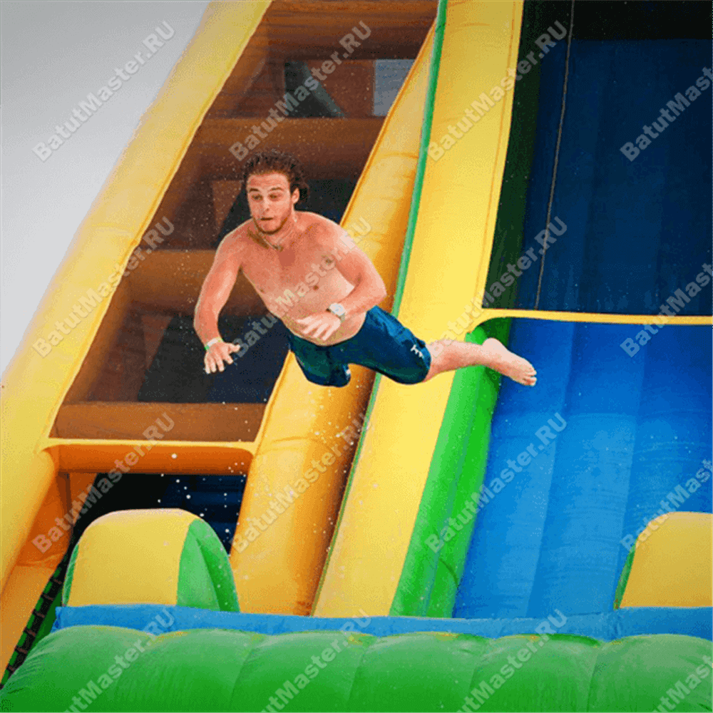 Надувная водная горка «Большой трамплин» 15*8*9 м