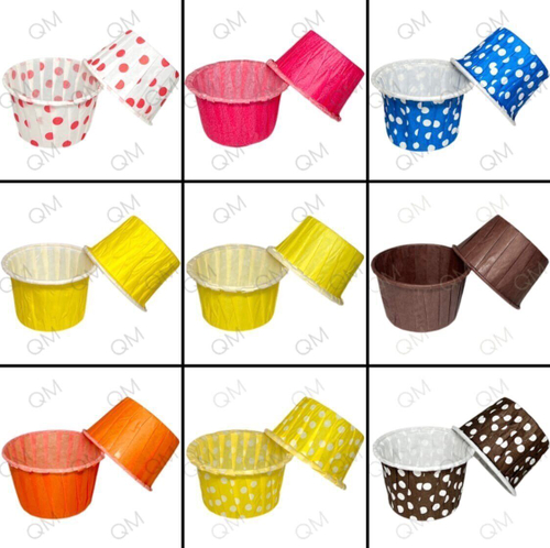 Форма бумажная "Маффин" 50*40 мм (желтый) 65гр