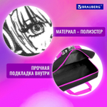 Папка на молнии с ручками BRAUBERG А4 1 отделение полиэстер 80 мм "Anime movie" (2 штуки в упаковке)