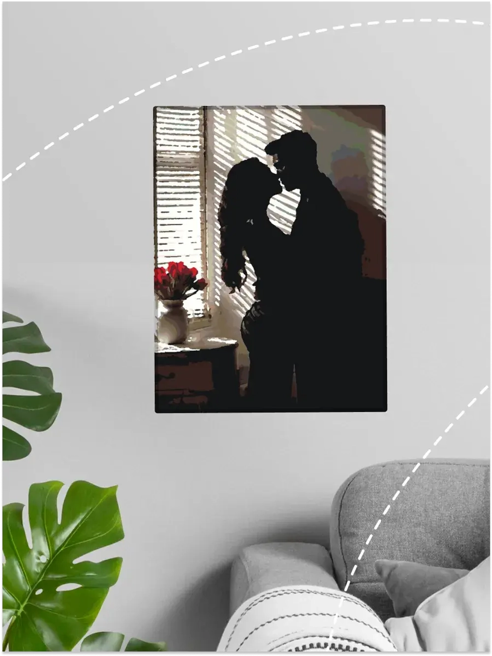 Картина по номерам Любовь пара