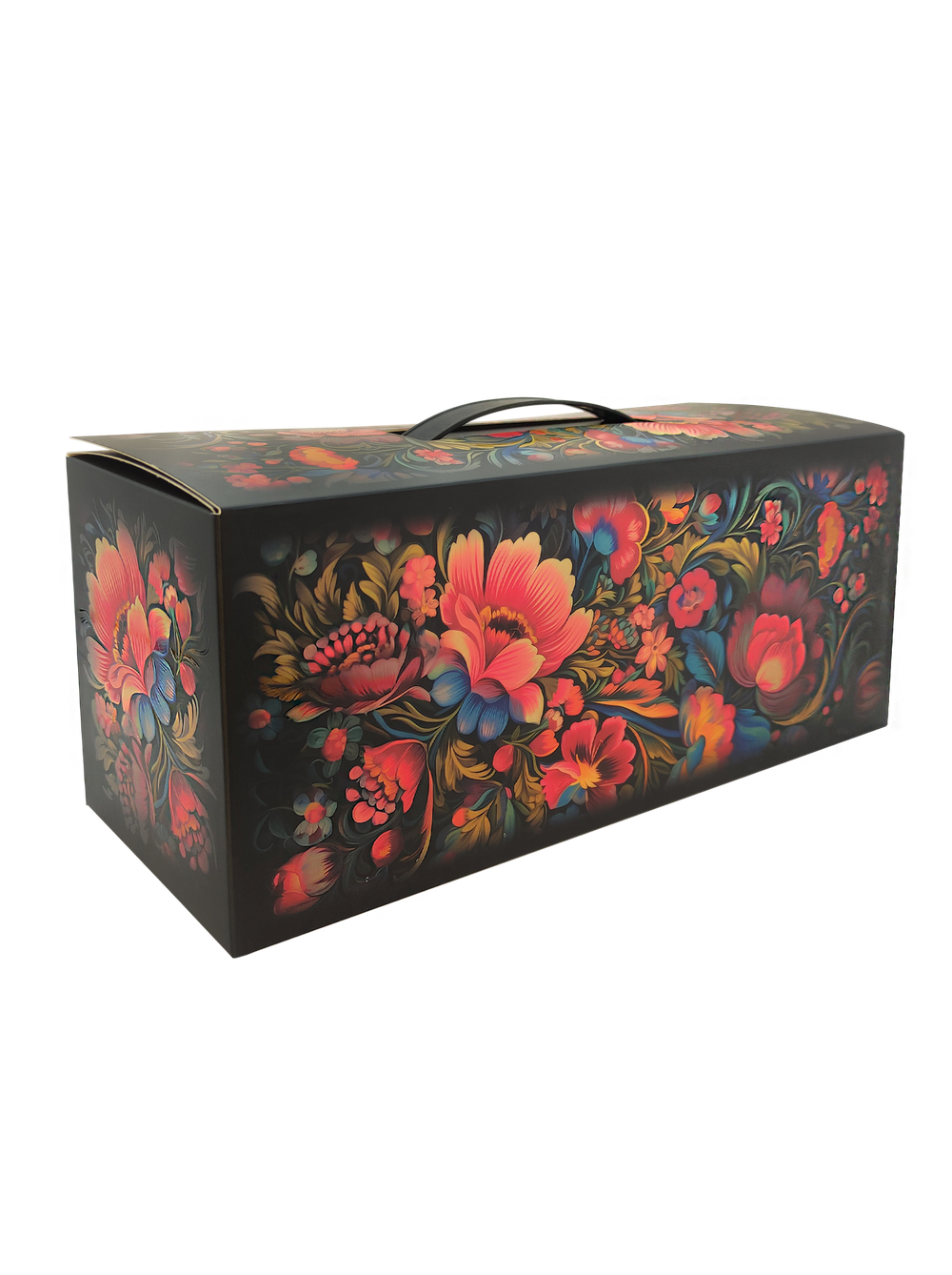 Коробка подарочная "Хохлома" 30*12*10см