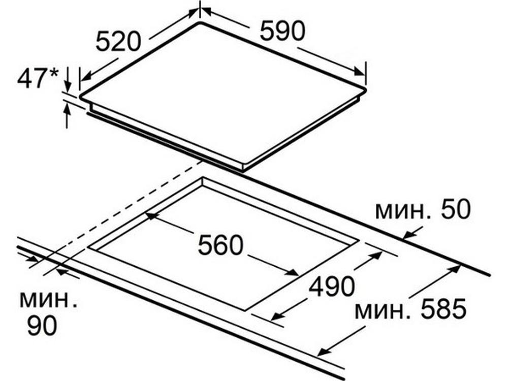 Варочная панель MAUNFELD CVCE594SSMDBK LUX электрическая