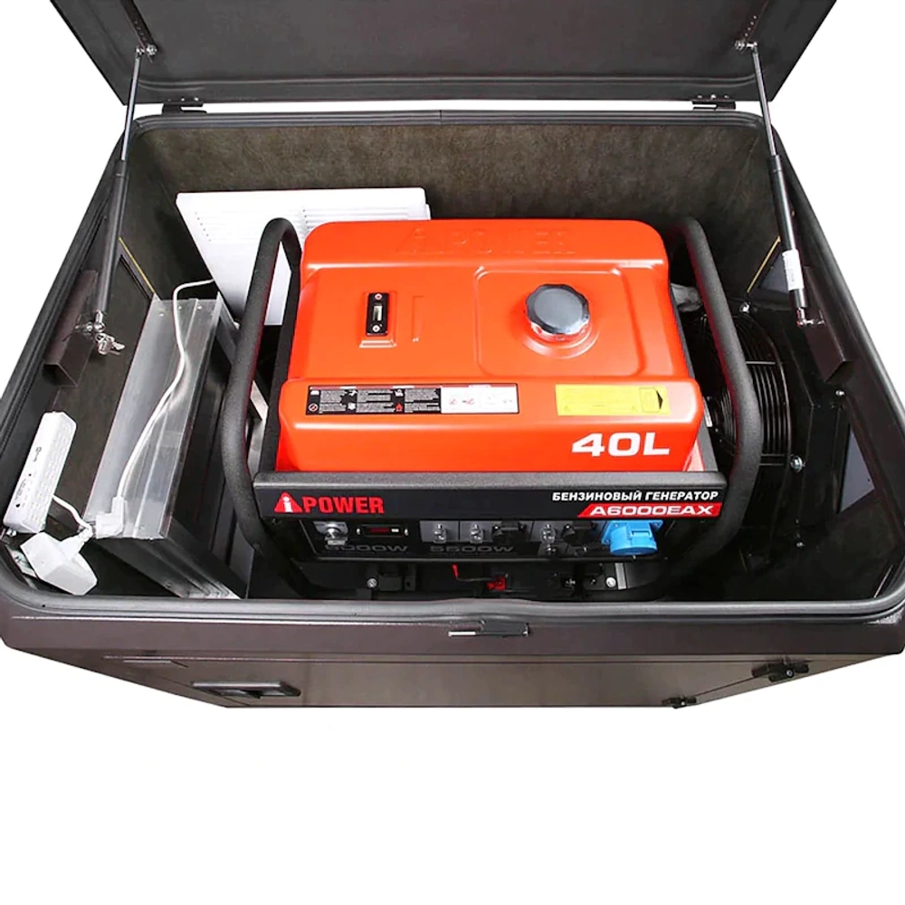 A-iPower A7000EAX бензиновый генератор в кожухе 1200 RAL 8019 с блоком АВР 400В/25А (8 pin) New УТ-11182566/29109