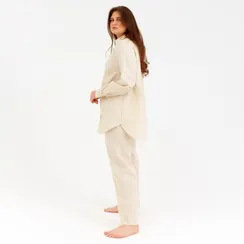 Брюки женские MINAKU: Home collection цвет бежевый, р-р 48