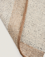 Бежевый шерстяной жаккардовый ковер Nifelia 200 x 80 см