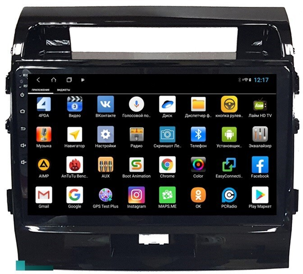 Магнитола для Toyota Land Cruiser 200 2007-2015 (экран климата внизу) - Parafar PF381XHD на Android 13, 8-ядер, 4Гб+64Гб, CarPlay, 4G SIM-слот