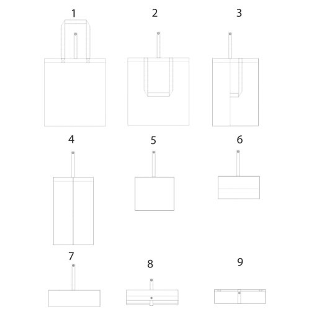 Складная эко-сумка Nevada из хлопка плотностью 100 г/м²