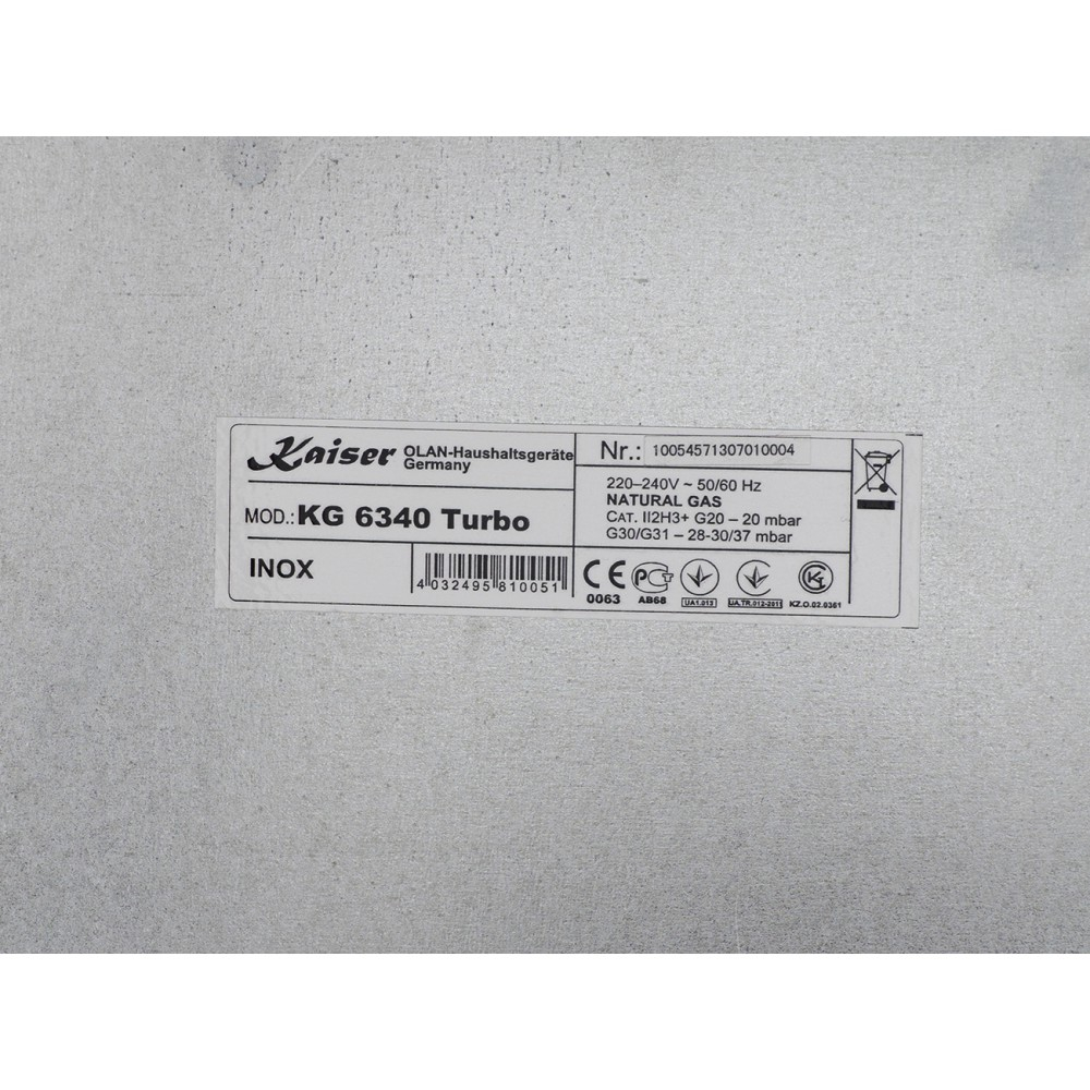 Газовая варочная поверхность Kaiser KG 6340 Turbo